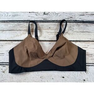Spanx‎ The Nudist Bra Size 38B Black Brown Naked Wireless Unlined Sarah Blakely